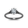 Load image into Gallery viewer, oval-shaped-diamond-celtic-solitaire-ring-in-black-gold-FD8541OVRANGLE5-NL-BG?v=1758624157