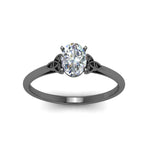 Load image into Gallery viewer, oval-shaped-diamond-celtic-solitaire-ring-in-black-gold-FD8541OVRANGLE5-NL-BG?v=1758624157
