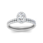 Load image into Gallery viewer, oval-shaped-diamond-halo-wedding-ring-set-in-white-gold-FD8523OV-NL-WG
