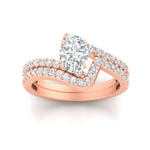 Load image into Gallery viewer, oval-shaped-diamond-wedding-ring-set-in-FDENS3007OV-NL-RG
