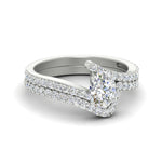 Load image into Gallery viewer, oval-shaped-diamond-wedding-ring-set-in-FDENS3007OV-NL-WG
