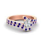 Load image into Gallery viewer, oval-shaped-diamond-wedding-ring-set-with-sapphire-in-FDENS3007OVGSABL-NL-RG

