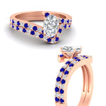 Load image into Gallery viewer, oval-shaped-diamond-wedding-ring-set-with-sapphire-in-FDENS3007OVGSABL-NL-RG
