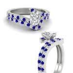 Load image into Gallery viewer, oval-shaped-diamond-wedding-ring-set-with-sapphire-in-FDENS3007OVGSABL-NL-WG
