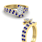 Load image into Gallery viewer, oval-shaped-diamond-wedding-ring-set-with-sapphire-in-FDENS3007OVGSABL-NL-YG
