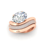 Load image into Gallery viewer, oval-shaped-dual-bands-with-wave-solitaire-ring-in-rose-gold-fdens11566ov-nl-rg-w3.jpg