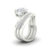Load image into Gallery viewer, oval-shaped-dual-bands-with-wave-solitaire-ring-in-white-gold-fdens11566ov-nl-wg-w3.jpg