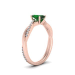 Load image into Gallery viewer, oval-shaped-emerald-engagement-ring-in-rose-gold-FD8253OVRGEMGR-NL-RG-GS.jpg
