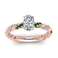 Thumbnail 45 - oval-shaped-emerald-twisted-vine-engagement-ring-in-rose-gold-FD9127OVRGEMGRANGLE5-NL-RG