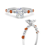 Load image into Gallery viewer, oval-shaped-floating-marquise-accent-orange-sapphire-engagement-ring-in-white-gold-FDEWB9398OVRGSAORANGEL3-NL-WG?v=1756377958
