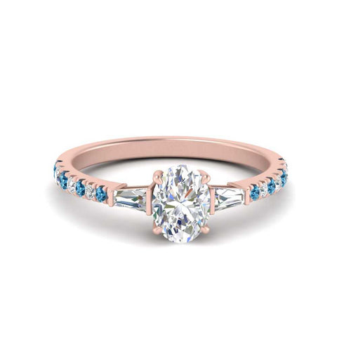 Delicate Antique Pave Oval Shaped Diamond Ring