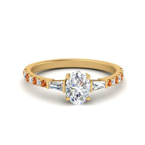 Delicate Antique Pave Oval Engagement Ring