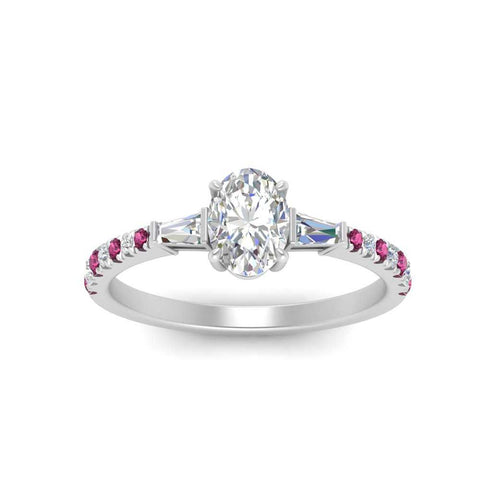 Delicate Antique Pave Oval Shaped Diamond Ring