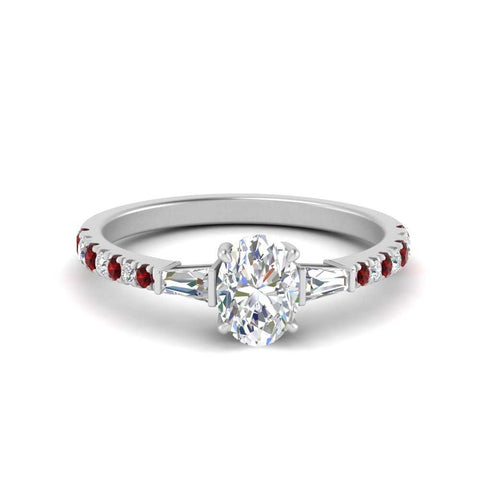 Delicate Antique Pave Oval Engagement Ring