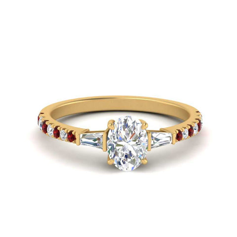 Delicate Antique Pave Oval Engagement Ring