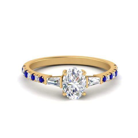 Delicate Antique Pave Oval Engagement Ring