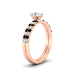 Load image into Gallery viewer, oval-shaped-french-pave-black-diamond-wedding-ring-set-in-rose-gold-FD11408OVGBLACKANGLE2-NL-RG_3e1ddbda-363d-4fdc-b483-4452b8f44513?v=1763104442
