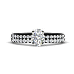 Load image into Gallery viewer, oval-shaped-french-pave-diamond-wedding-ring-set-in-black-gold-FD11408OV-NL-BG?v=1763104285