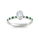 Load image into Gallery viewer, oval-shaped-french-pave-emerald-engagement-ring-in-white-gold-FD11408OVRGEMGRANGLE5-NL-WG_6f168fbd-27fb-47a7-974a-e98ea2438e5a?v=1762849771
