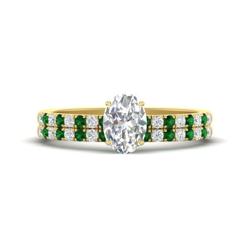 oval-shaped-french-pave-emerald-wedding-ring-set-in-yellow-gold-FD11408OVGEMGR-NL-YG?v=1763104286
