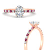 Load image into Gallery viewer, oval-shaped-french-pave-pink-sapphire-engagement-ring-in-rose-gold-FD11408OVRGSADRPIANGLE3-NL-RG_52ee89c0-0a9e-45f3-a8b8-f8dea7aeeb89?v=1762849772