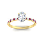Load image into Gallery viewer, oval-shaped-french-pave-pink-sapphire-engagement-ring-in-yellow-gold-FD11408OVRGSADRPIANGLE5-NL-YG_a28edc6a-57ff-41a5-abd1-9b5ebf849ca5?v=1762849771
