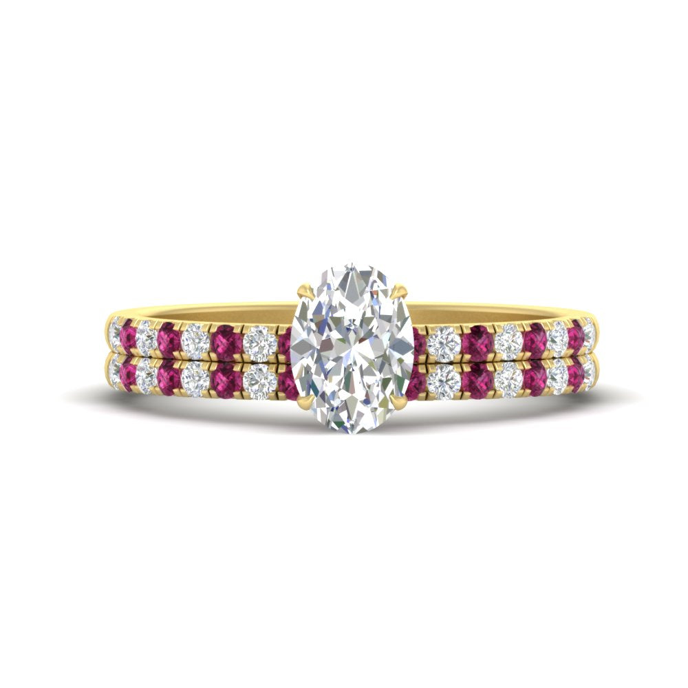 oval-shaped-french-pave-pink-sapphire-wedding-ring-set-in-yellow-gold-FD11408OVGSADRPI-NL-YG?v=1763104286