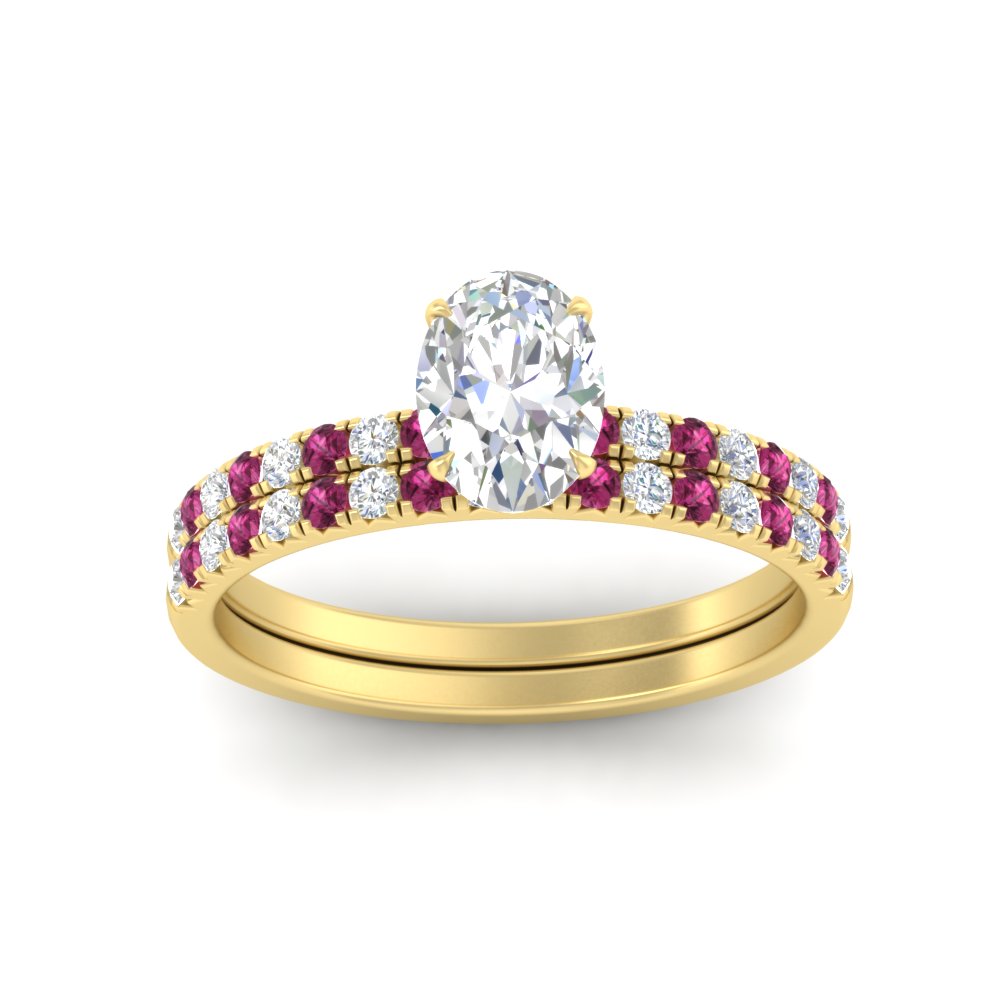 oval-shaped-french-pave-pink-sapphire-wedding-ring-set-in-yellow-gold-FD11408OVGSADRPIANGLE5-NL-YG?v=1763104286