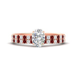 Load image into Gallery viewer, oval-shaped-french-pave-ruby-wedding-ring-set-in-rose-gold-FD11408OVGRUDR-NL-RG_0035d24b-277f-4f96-92b3-361981e9d2d3?v=1763104442
