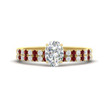 Load image into Gallery viewer, oval-shaped-french-pave-ruby-wedding-ring-set-in-yellow-gold-FD11408OVGRUDR-NL-YG?v=1763104286