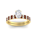 Load image into Gallery viewer, oval-shaped-french-pave-ruby-wedding-ring-set-in-yellow-gold-FD11408OVGRUDRANGLE5-NL-YG_a323f155-d999-4f29-b6aa-807c6a19763c?v=1763104443
