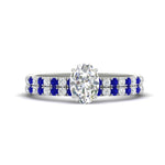 Load image into Gallery viewer, oval-shaped-french-pave-sapphire-wedding-ring-set-in-white-gold-FD11408OVGSABL-NL-WG_1bbb2d8d-9d9d-42fb-aec3-64c64e3e19f9?v=1763104442
