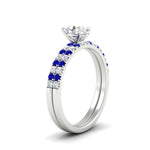 Load image into Gallery viewer, oval-shaped-french-pave-sapphire-wedding-ring-set-in-white-gold-FD11408OVGSABLANGLE2-NL-WG?v=1763104285