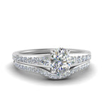 Load image into Gallery viewer, oval-shaped-graduated-channel-diamond-wedding-set-in-FD122866OV-NL-WG
