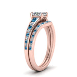 Load image into Gallery viewer, oval-shaped-graduated-channel-diamond-wedding-set-with-blue-topaz-in-FD122866OVGICBLTO-NL-RG
