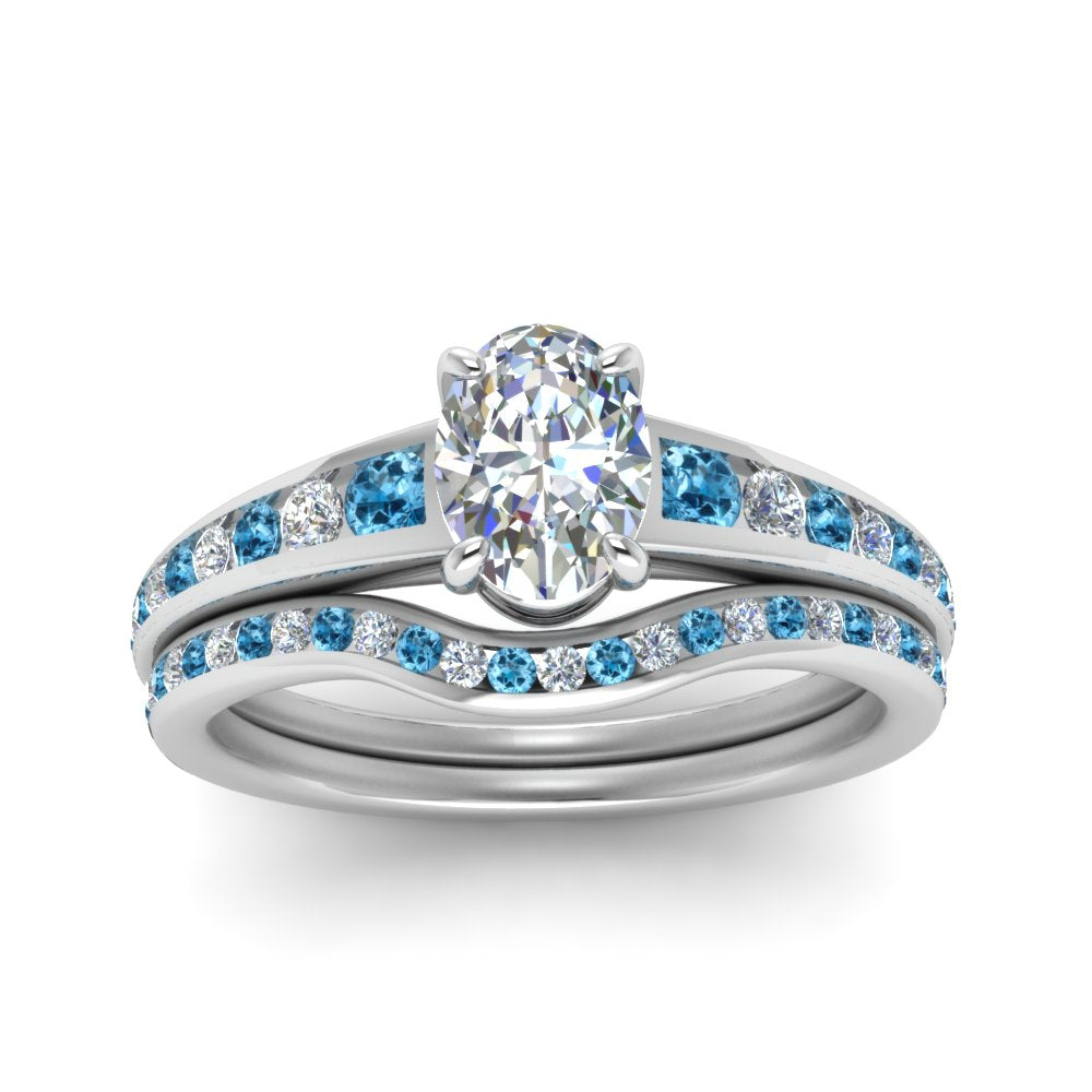 oval-shaped-graduated-channel-diamond-wedding-set-with-blue-topaz-in-FD122866OVGICBLTO-NL-WG