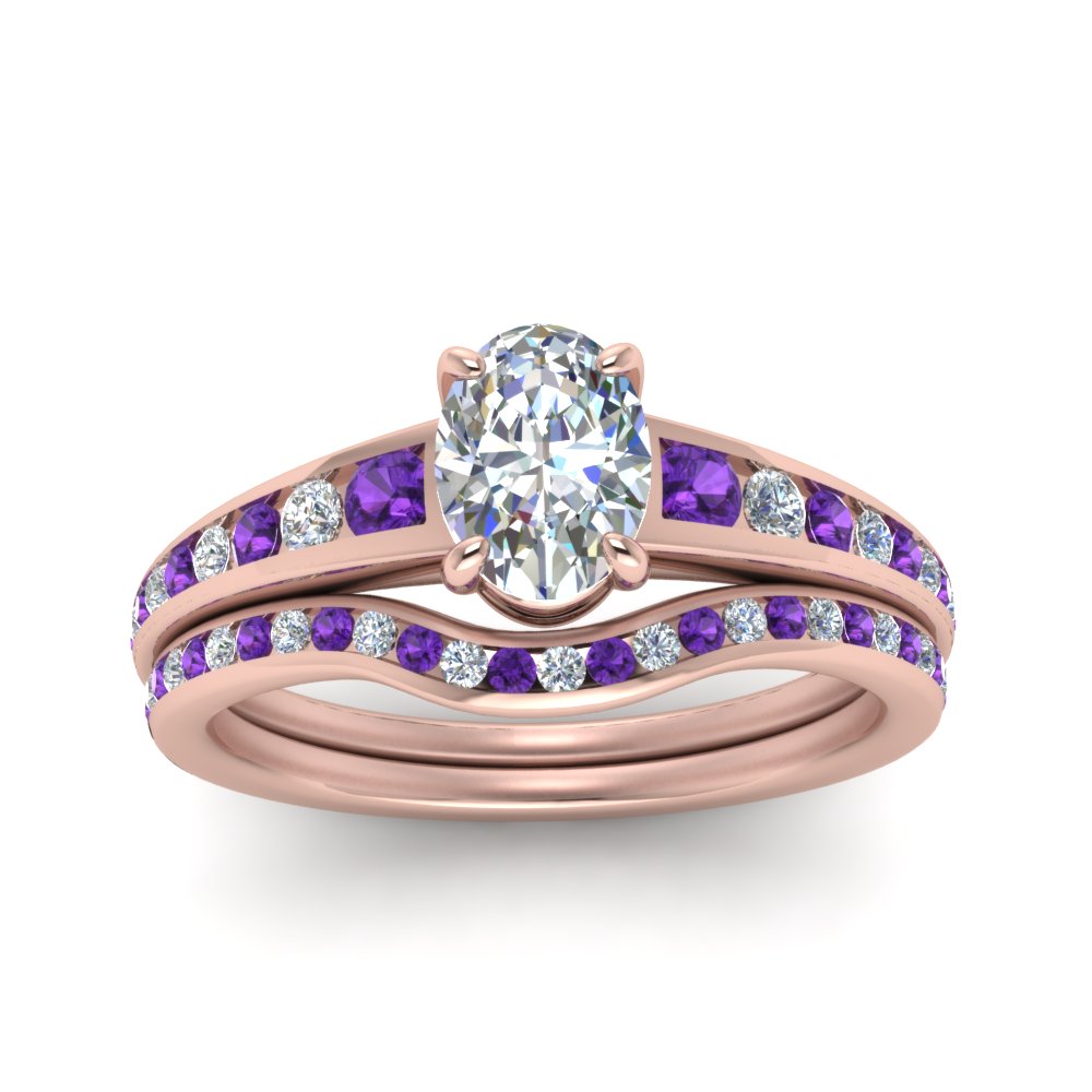 oval-shaped-graduated-channel-diamond-wedding-set-with-purple-topaz-in-FD122866OVGVITO-NL-RG