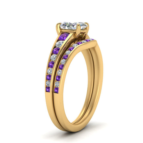 oval-shaped-graduated-channel-diamond-wedding-set-with-purple-topaz-in-FD122866OVGVITO-NL-YG