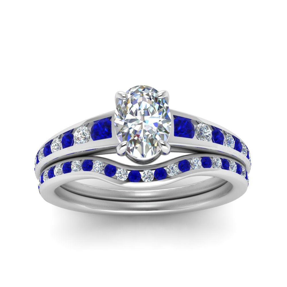oval-shaped-graduated-channel-diamond-wedding-set-with-sapphire-in-FD122866OVGSABL-NL-WG