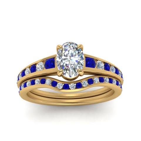 oval-shaped-graduated-channel-diamond-wedding-set-with-sapphire-in-FD122866OVGSABL-NL-YG