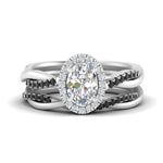 Load image into Gallery viewer, oval-shaped-halo-black-diamond-infinity-bridal-set-in-white-gold-FD9212OVGBLACK-NL-WG-B2.jpg
