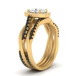 Load image into Gallery viewer, oval-shaped-halo-black-diamond-infinity-bridal-set-in-yellow-gold-FD9212OVGBLACK-NL-YG-B2.jpg
