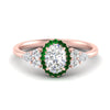 Load image into Gallery viewer, oval-shaped-halo-cluster-accent-emerald-engagement-ring-in-rose-gold-FD10512OVRGEMGR-NL-RG_28b87330-8a18-474b-b245-6de610eed80c.jpg?v=1770117370