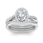Load image into Gallery viewer, oval-shaped-halo-diamond-infinity-bridal-set-in-white-gold-FD9212OV-NL-WG-B2.jpg
