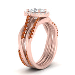 Load image into Gallery viewer, oval-shaped-halo-orange-sapphire-infinity-bridal-set-in-rose-gold-FD9212OVGSAOR-NL-RG-B2.jpg
