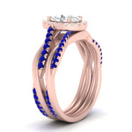 Load image into Gallery viewer, oval-shaped-halo-sapphire-infinity-bridal-set-in-rose-gold-FD9212OVGSABL-NL-RG-B2.jpg
