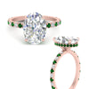 Load image into Gallery viewer, oval-shaped-hidden-halo-diamond-engagement-ring-with-emerald-in-rose-gold-FD10801OVRGEMGRANGLE3-NL-RG