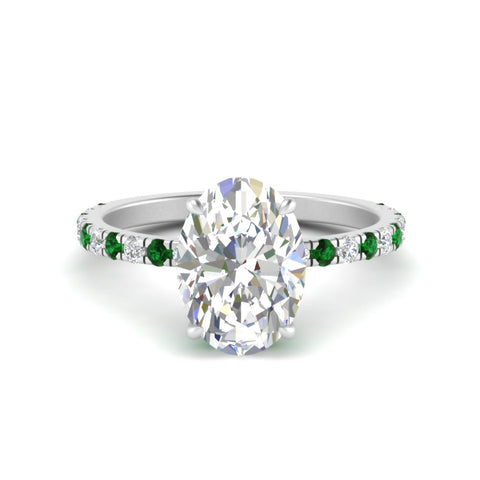 oval-shaped-hidden-halo-diamond-engagement-ring-with-emerald-in-white-gold-FD10801OVRGEMGR-NL-WG