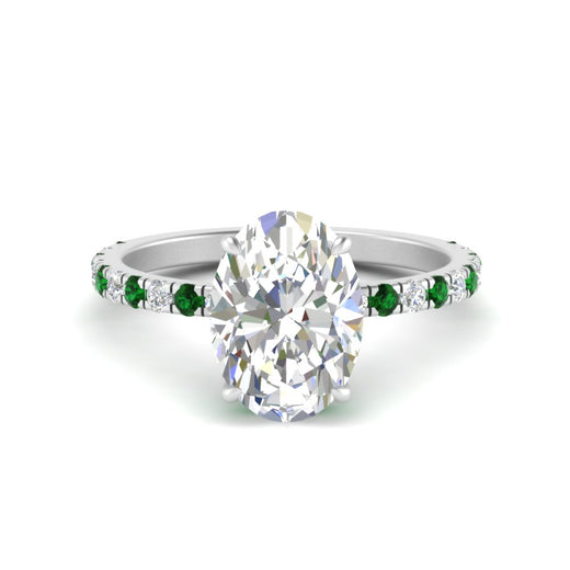 oval-shaped-hidden-halo-diamond-engagement-ring-with-emerald-in-white-gold-FD10801OVRGEMGR-NL-WG