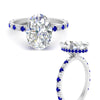 Load image into Gallery viewer, oval-shaped-hidden-halo-diamond-engagement-ring-with-sapphire-in-white-gold-FD10801OVRGSABLANGLE3-NL-WG